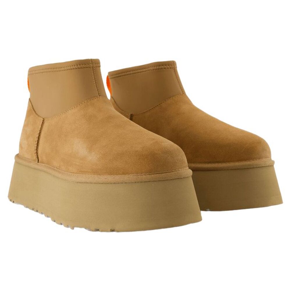 W Classic Mini Dipper Boots - UGG - Leather - Brown - Picture 2 of 3